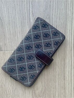 Brown & red accent vintage Dooney & Burke wallet